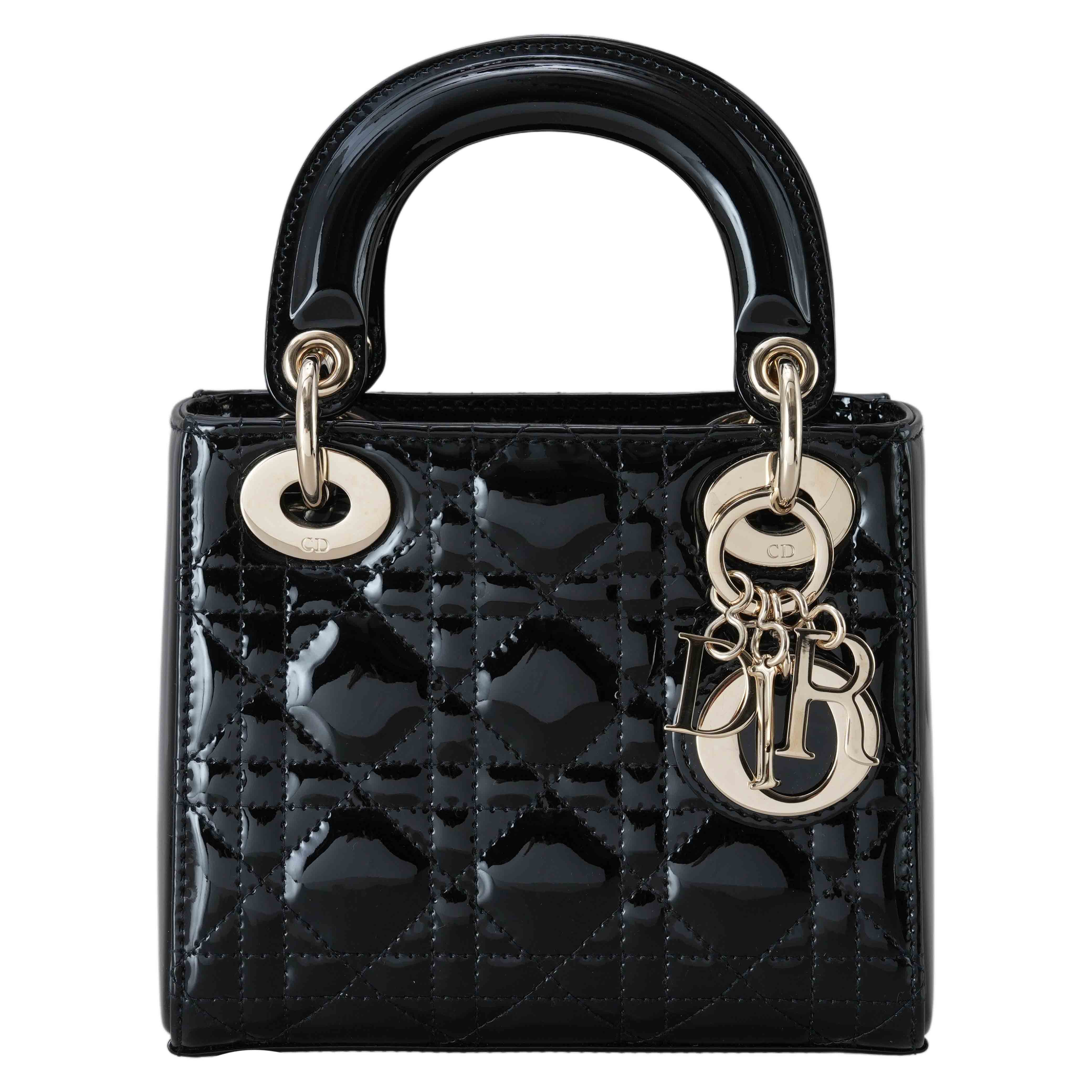 CHRISTIAN DIOR(USED)크리스찬디올 레이디디올 페이던트 미니백